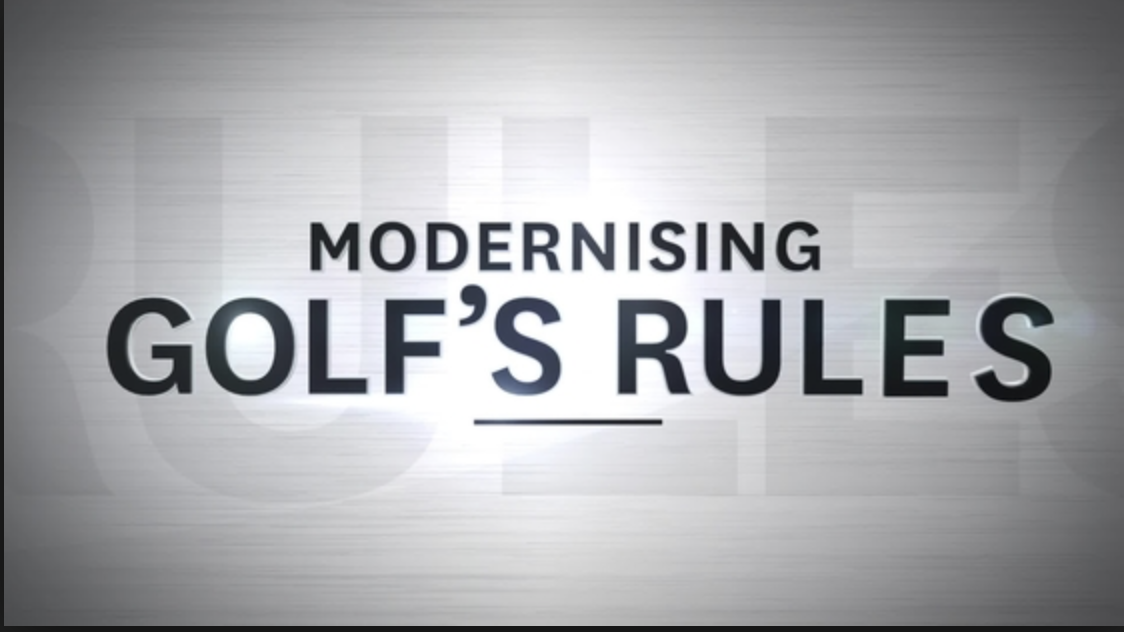Modernising Golf's Rules 2019
